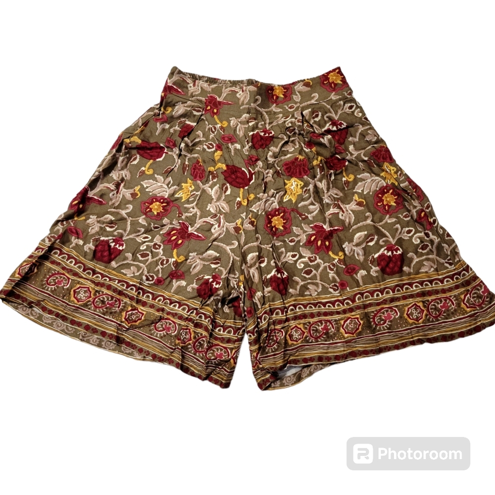 Vtg 90s Rayon Shorts - Jaydn T San Francisco - Size Small - patterned shorts